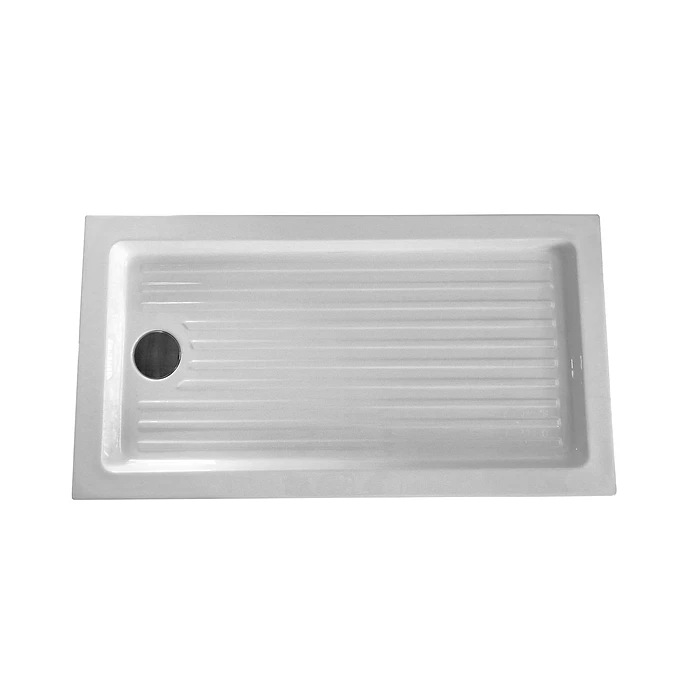 Receptáculo de ducha acrílico 120X70 cm con registro y desagüe