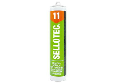 Silicona Sellotec Acetica Blanca 300ml Cartucho