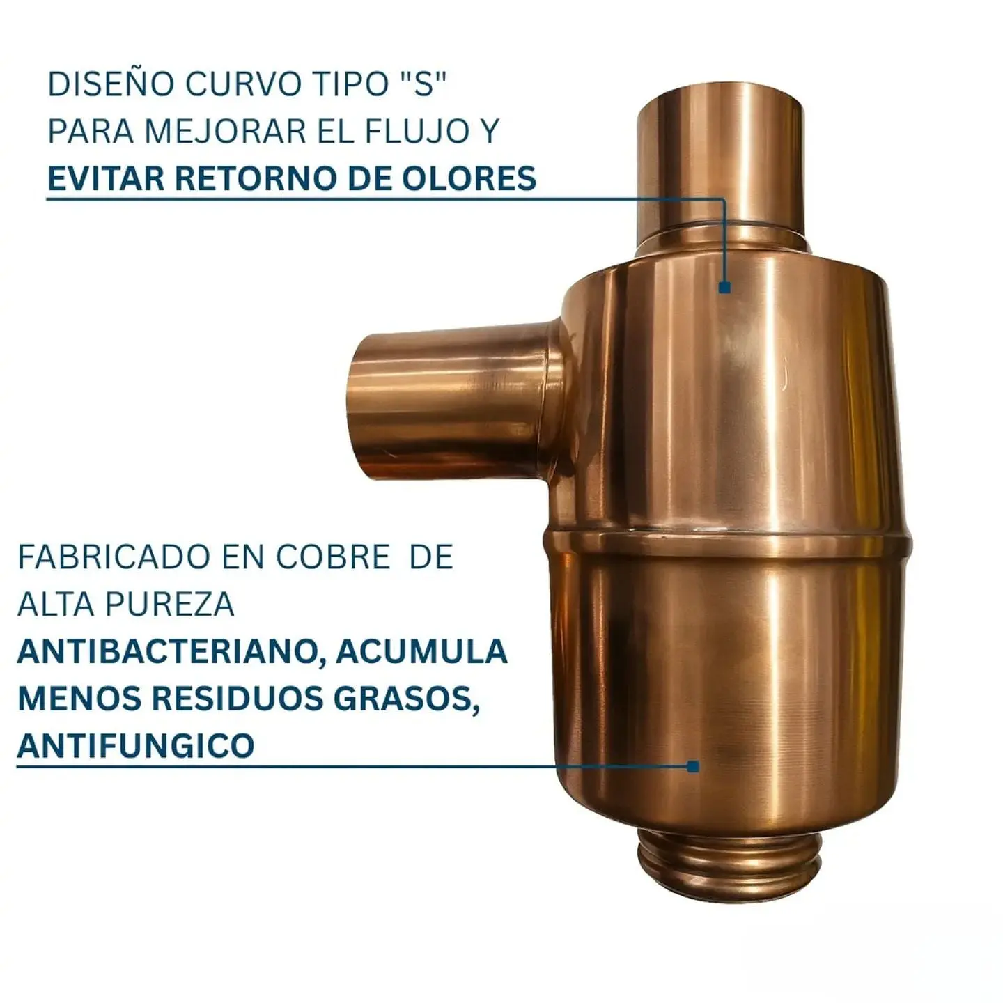 Sifon Cobre Flow Pro 1 1/2 Lavaplatos 3