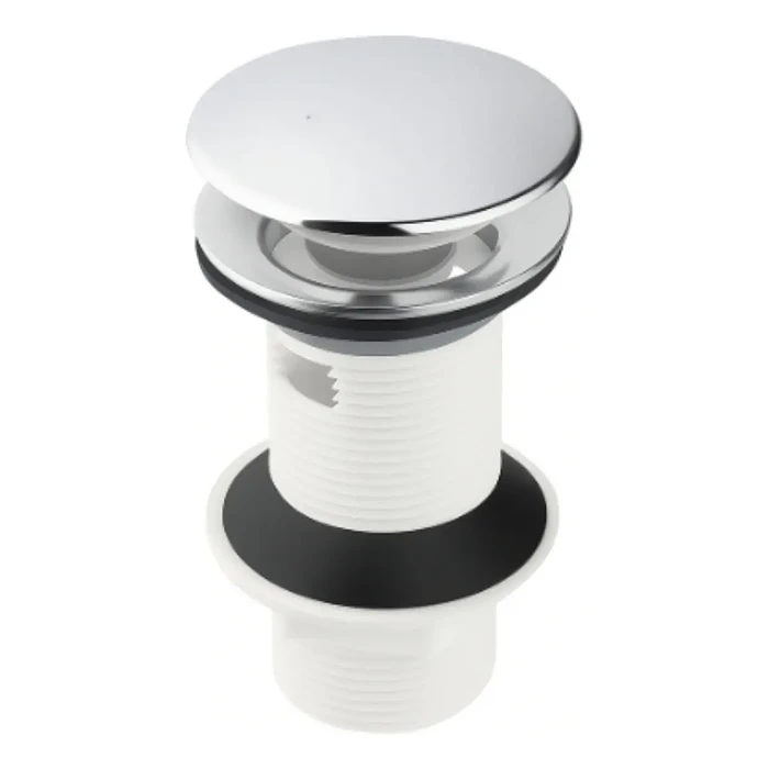 Desague 1 1/4 Lavamanos Con Rebalse Plástico Cromado Pop Up