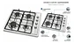 Encimera Cocina A Gas Con Encendido Eléctrico 4 Quemadores - Miniatura 2