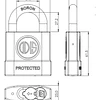 Candado Odis M60 Protected 63mm 2