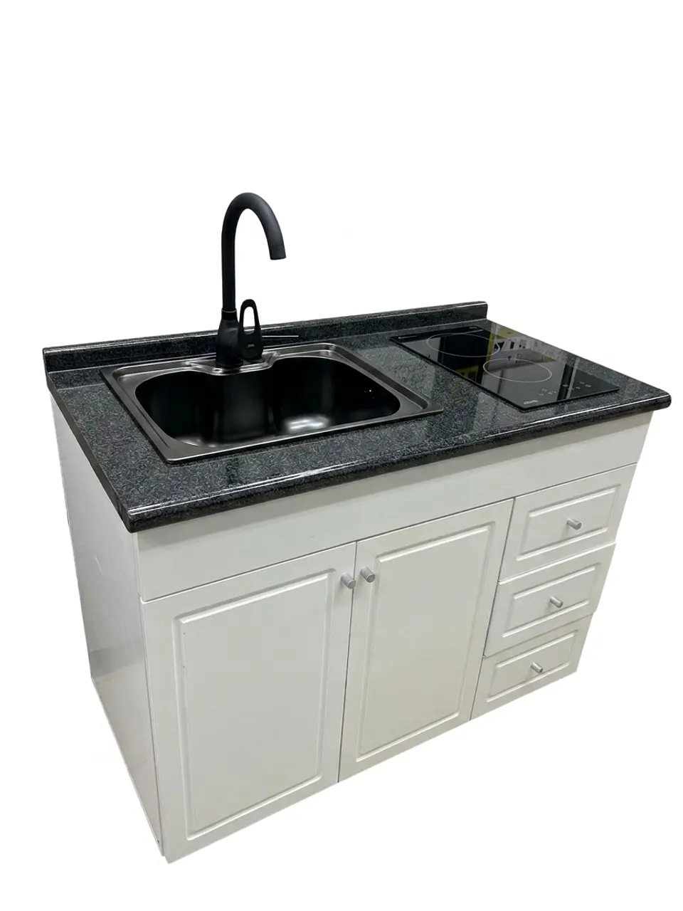 Pack Mueble Lavaplatos 120cm  + Encimera Eléctrica 2 platos  4