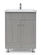 Vanitorio 2 puertas Gris 60cm + Llave Fas  - Miniatura 1