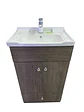 Vanitorio 2 puertas 50cm Cafe Claro + Llave Nibsa Nott Blanca - Miniatura 1