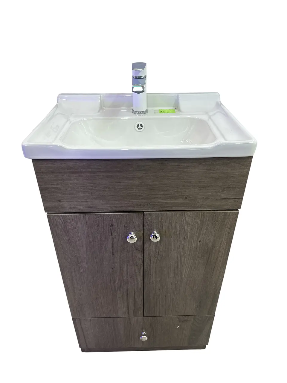 Vanitorio 2 puertas 50cm Cafe Claro + Llave Nibsa Nott Blanca 1