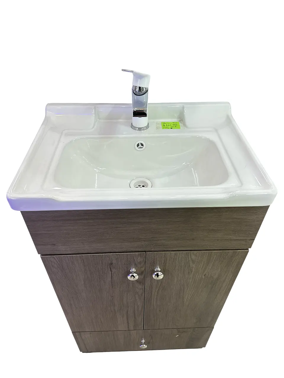 Vanitorio 2 puertas 50cm Cafe Claro + Llave Nibsa Nott Blanca 2