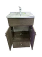 Vanitorio 2 puertas 50cm Cafe Claro + Llave Nibsa Nott Blanca - Miniatura 3