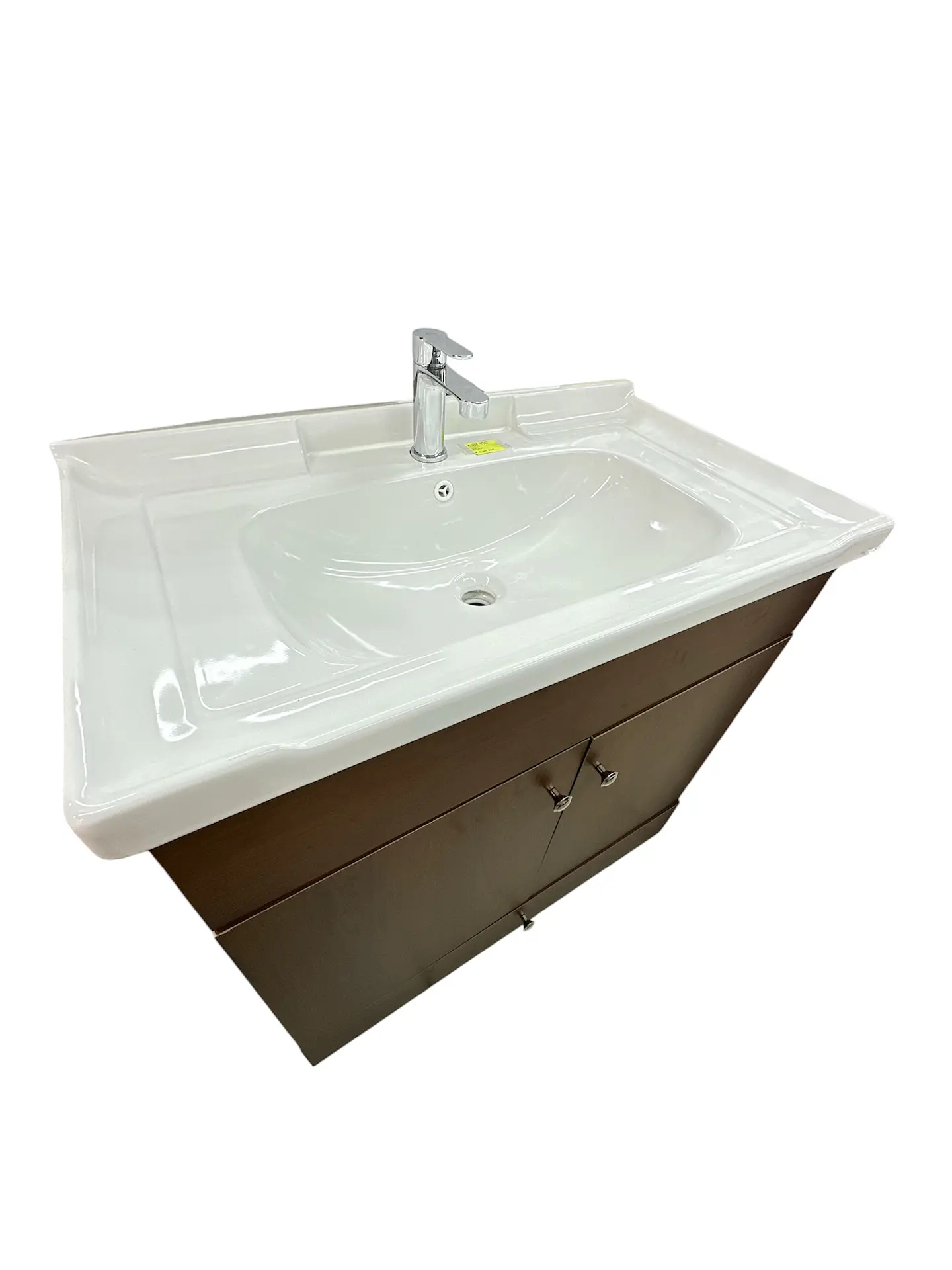 Vanitorio 2 puertas 80cm Cafe + Llave Fas Asis 2
