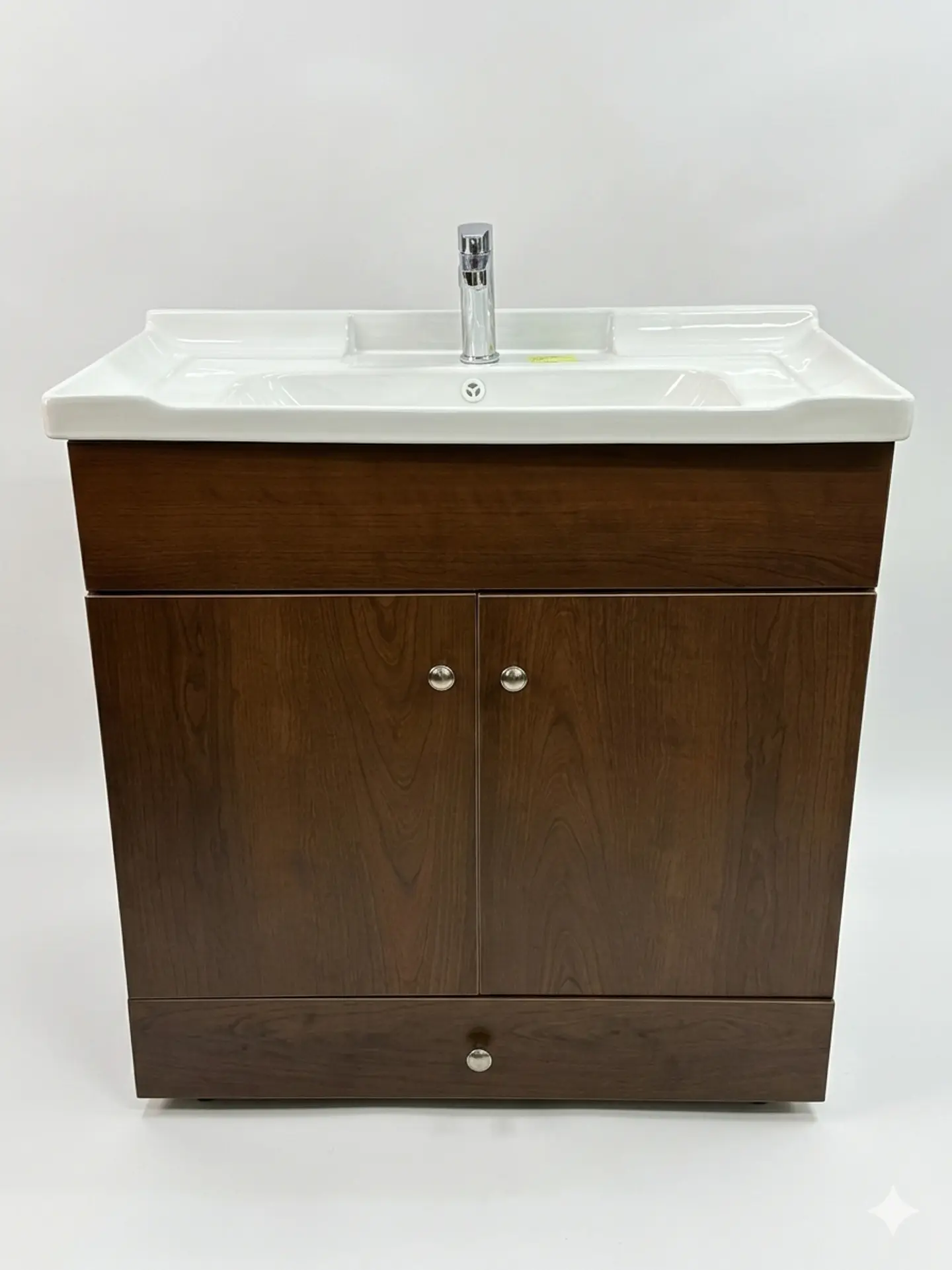 Vanitorio 2 puertas 80cm Cafe + Llave Fas Asis 1