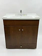 Vanitorio 2 puertas 80cm Cafe + Llave Fas Asis - Miniatura 1