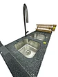 Mueble Lavaplatos 120cm + Granito con 2 cubetas + Llave Extraible Fas  - Miniatura 2