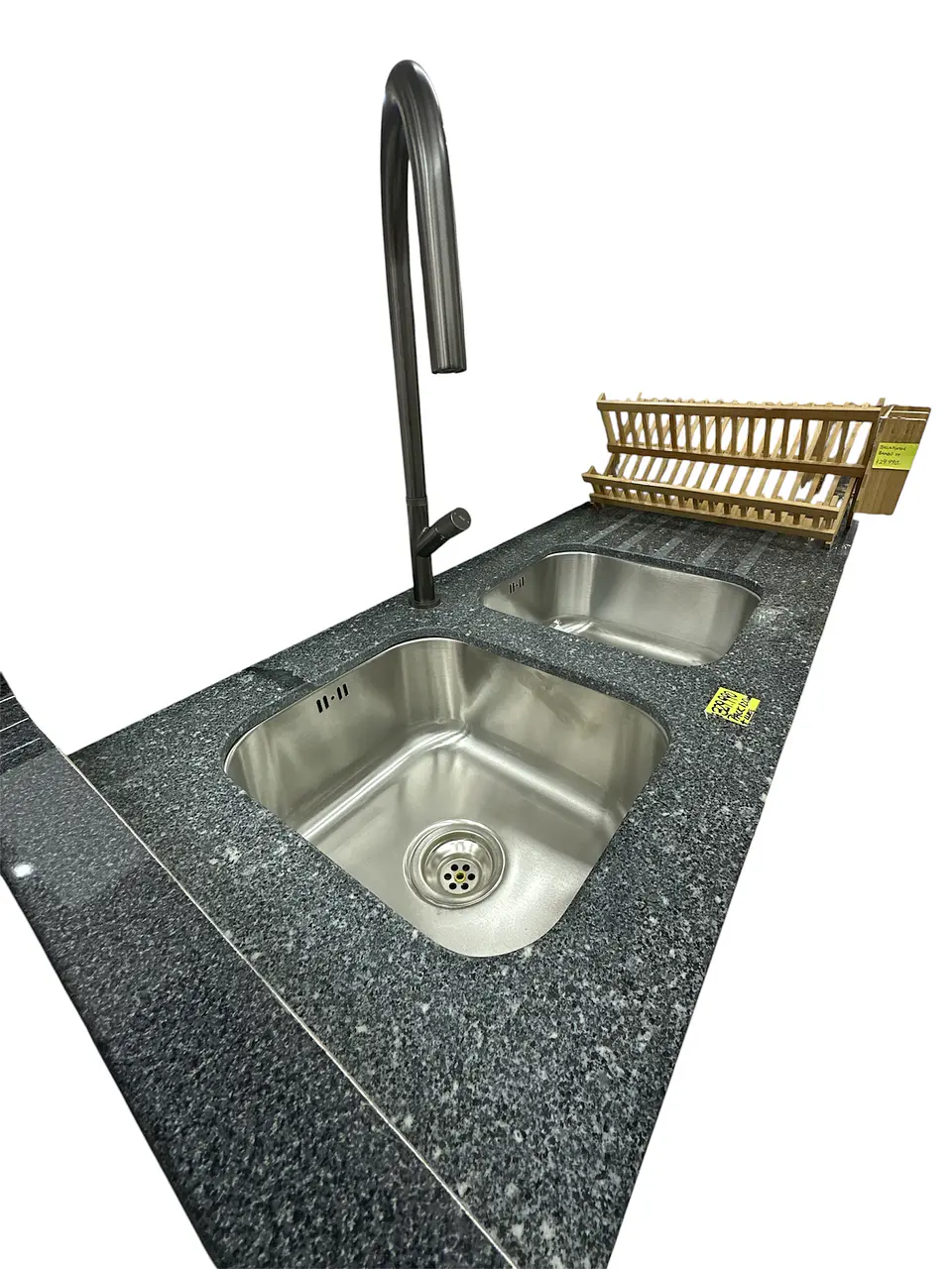 Mueble Lavaplatos 120cm + Granito con 2 cubetas + Llave Extraible Fas  2