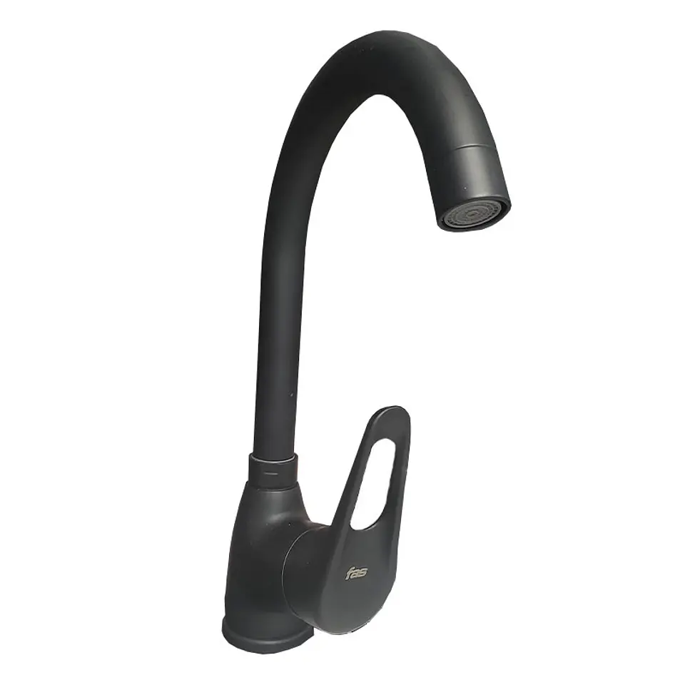 Monomando Lavaplatos Galia Plus Fas Negro Mate 1
