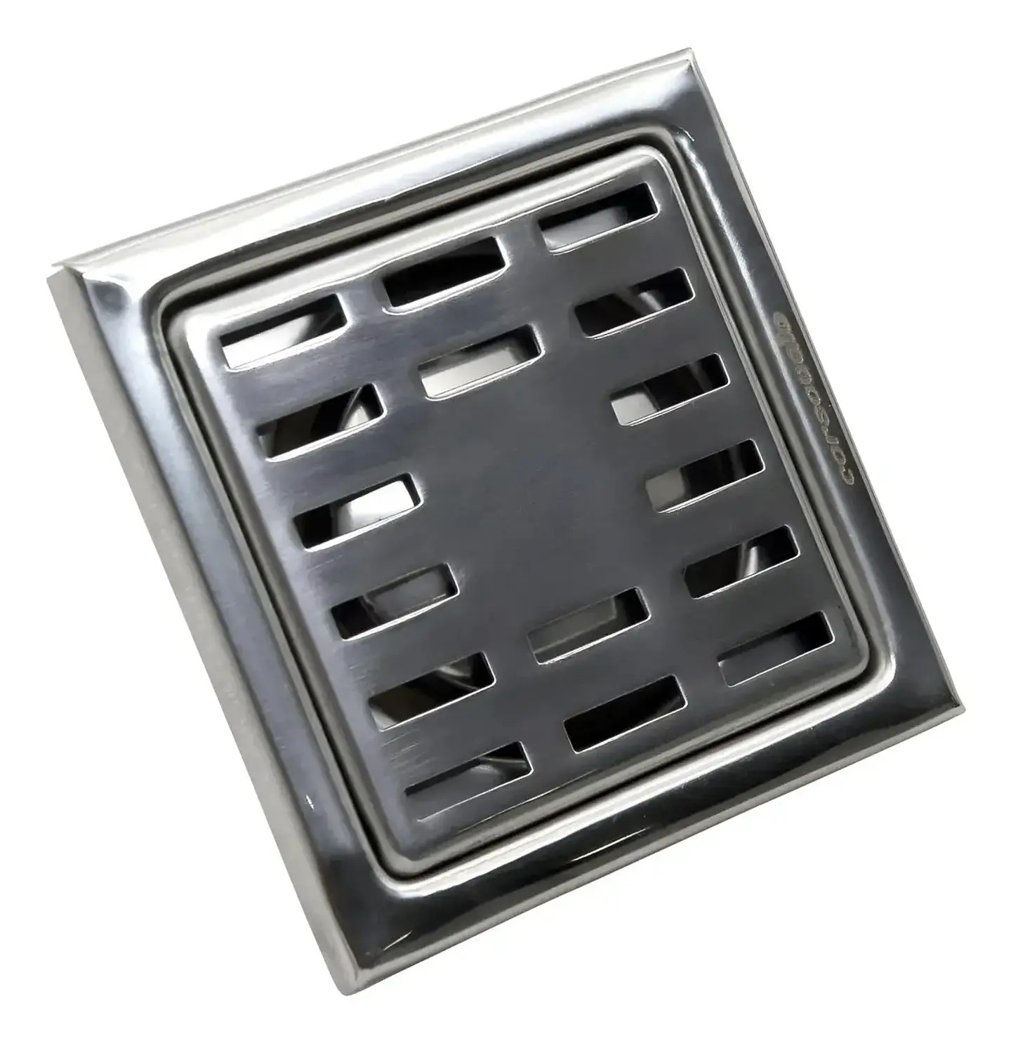 Pileta Ac Inoxidable 10x10 Rejilla Cuadrada Para Receptaculo 1
