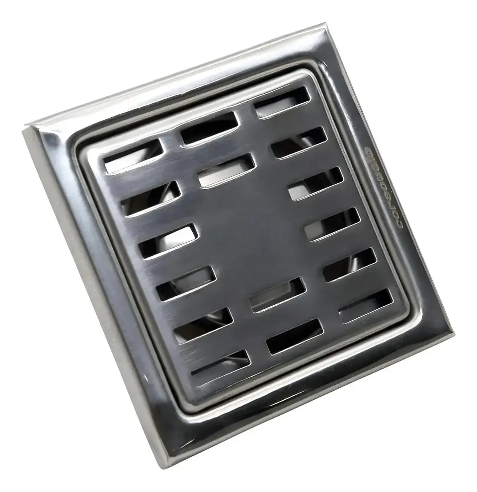 Pileta Ac Inoxidable 10x10 Rejilla Cuadrada Para Receptaculo 1