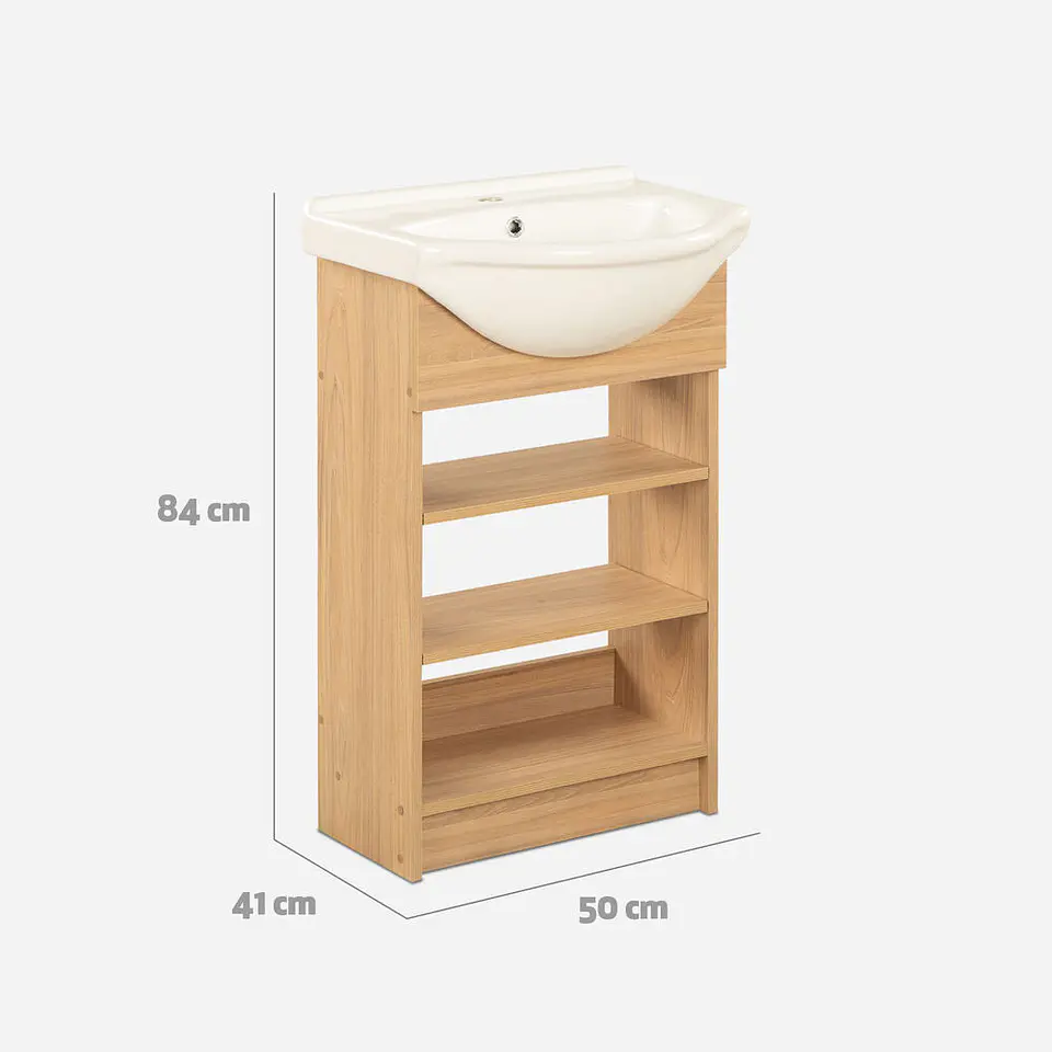 Vanitorio 2 Repisas Cannes Olmo 50 Cm. 3