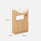Vanitorio 2 Puertas Bajas Cannes Olmo 50 Cm. - Miniatura 3