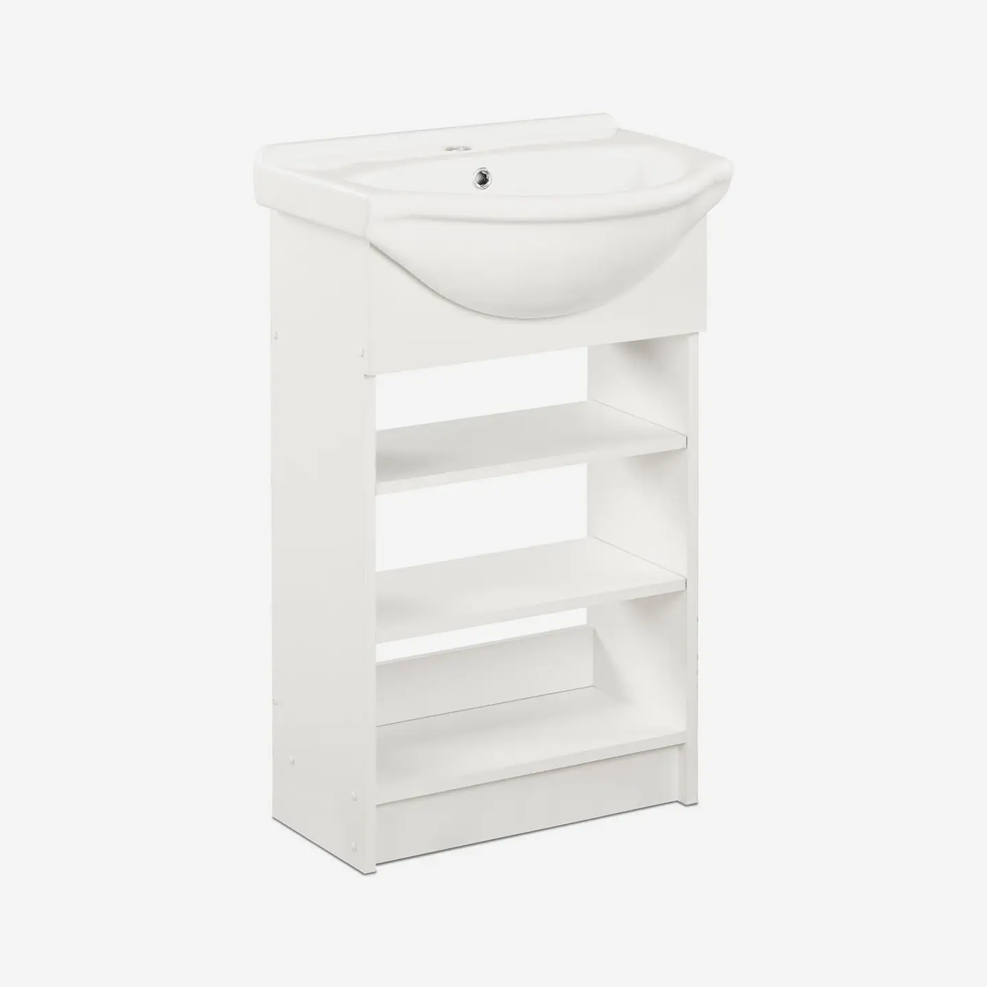 Vanitorio 2 Repisas Cannes Blanco 50 Cm. 1