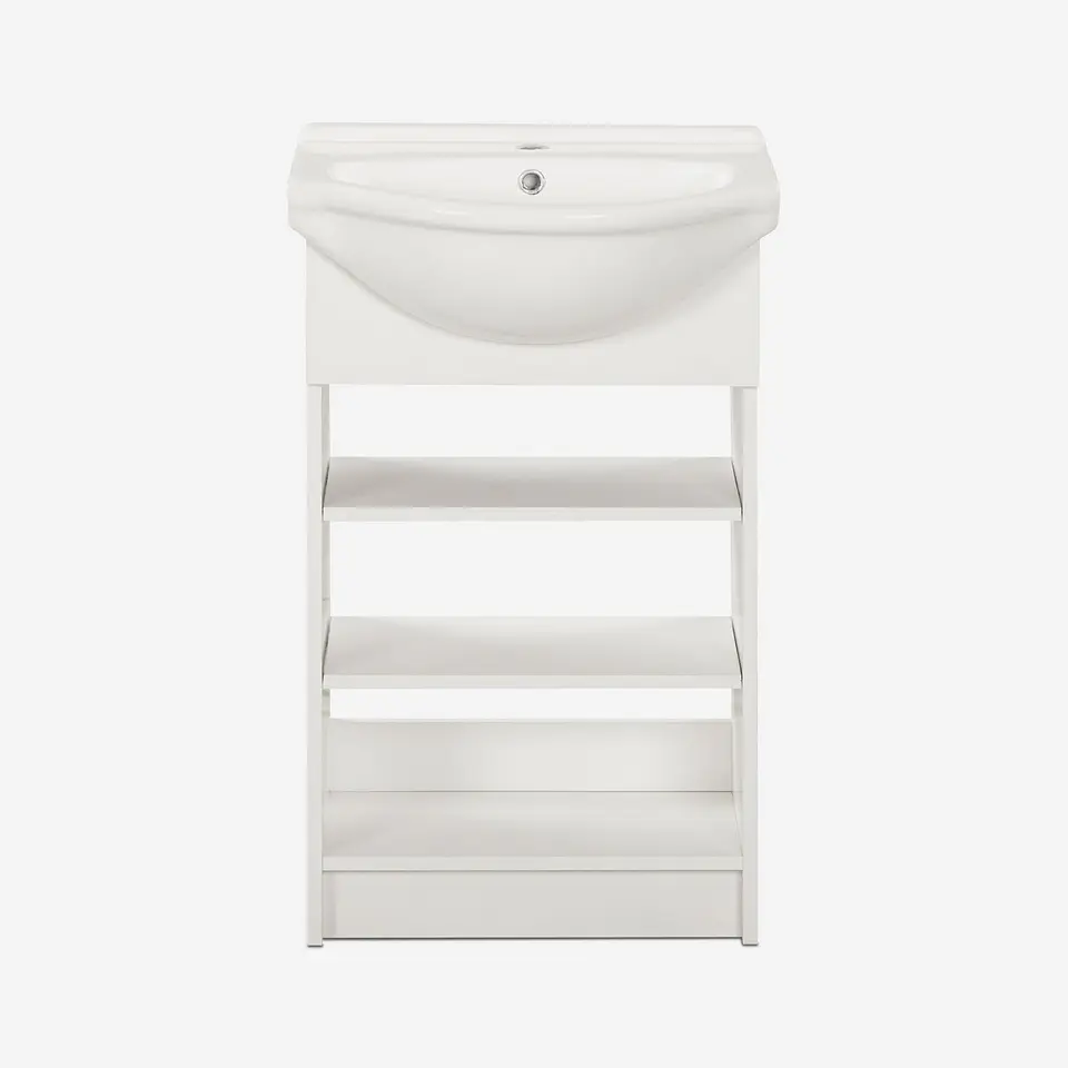 Vanitorio 2 Repisas Cannes Blanco 50 Cm. 2