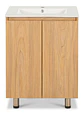 Vanitorio Lisboa 2 Puertas Olmo 60CM + Llave MM Nibsa - Miniatura 1