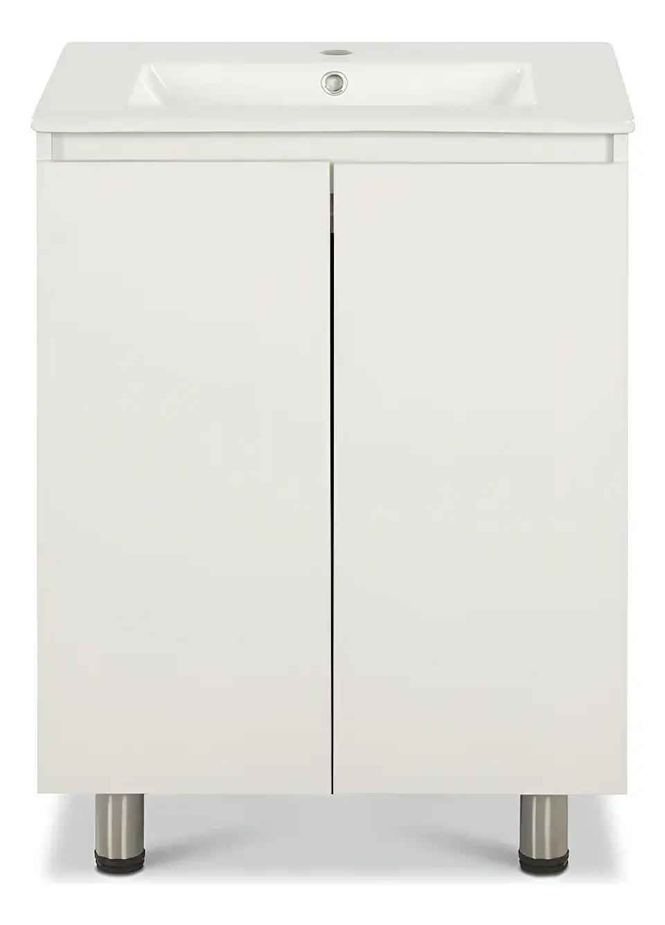Vanitorio CIC Lisboa 2 Puertas Blanco 60CM + Llave Nibsa MM 1