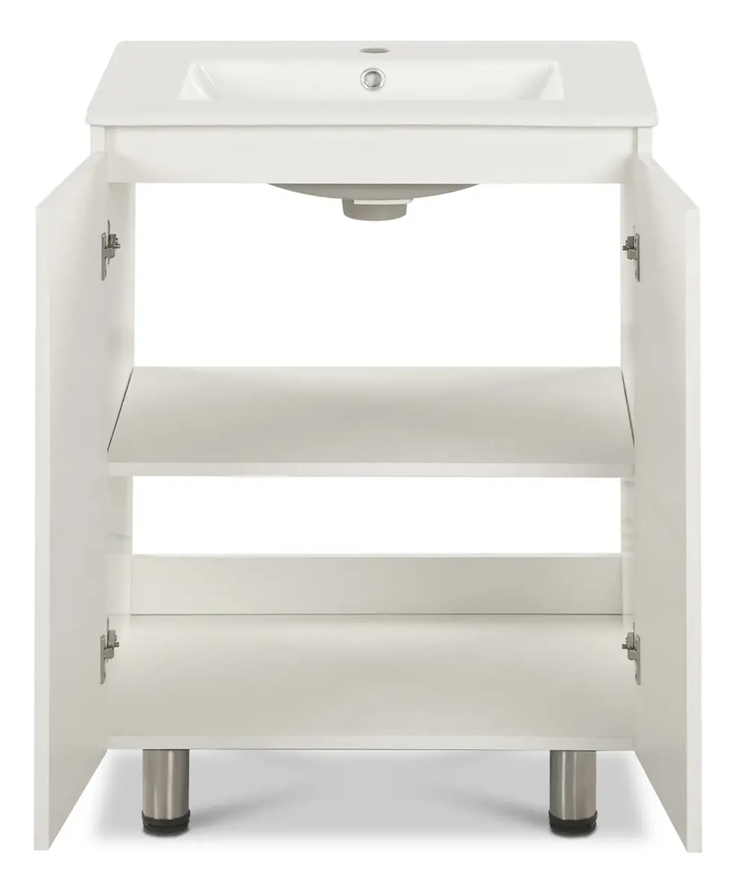 Vanitorio CIC Lisboa 2 Puertas Blanco 60CM + Llave Nibsa MM 3