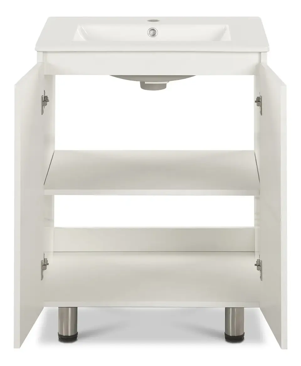 Vanitorio CIC Lisboa 2 Puertas Blanco 60CM + Llave Nibsa MM 3