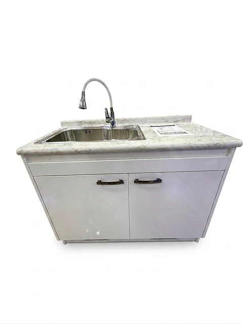 Mueble Lavaplatos 120cm + Cubeta Hamburg + Llave Monomando Duschy