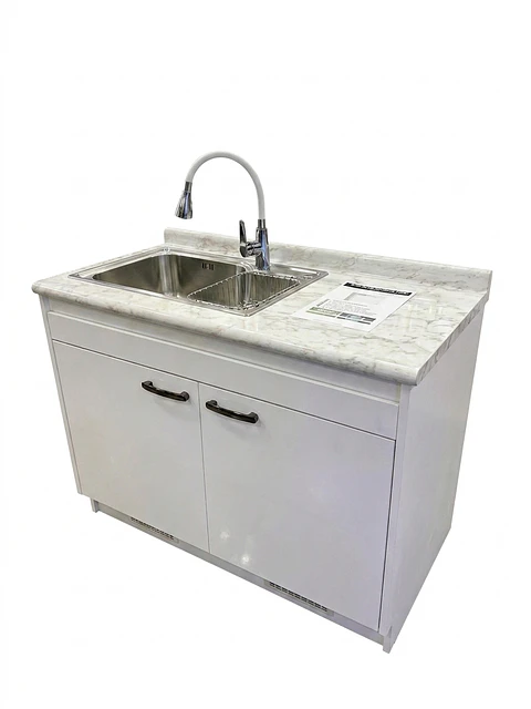 Mueble Lavaplatos 120cm + Cubeta Hamburg + Llave Monomando Duschy