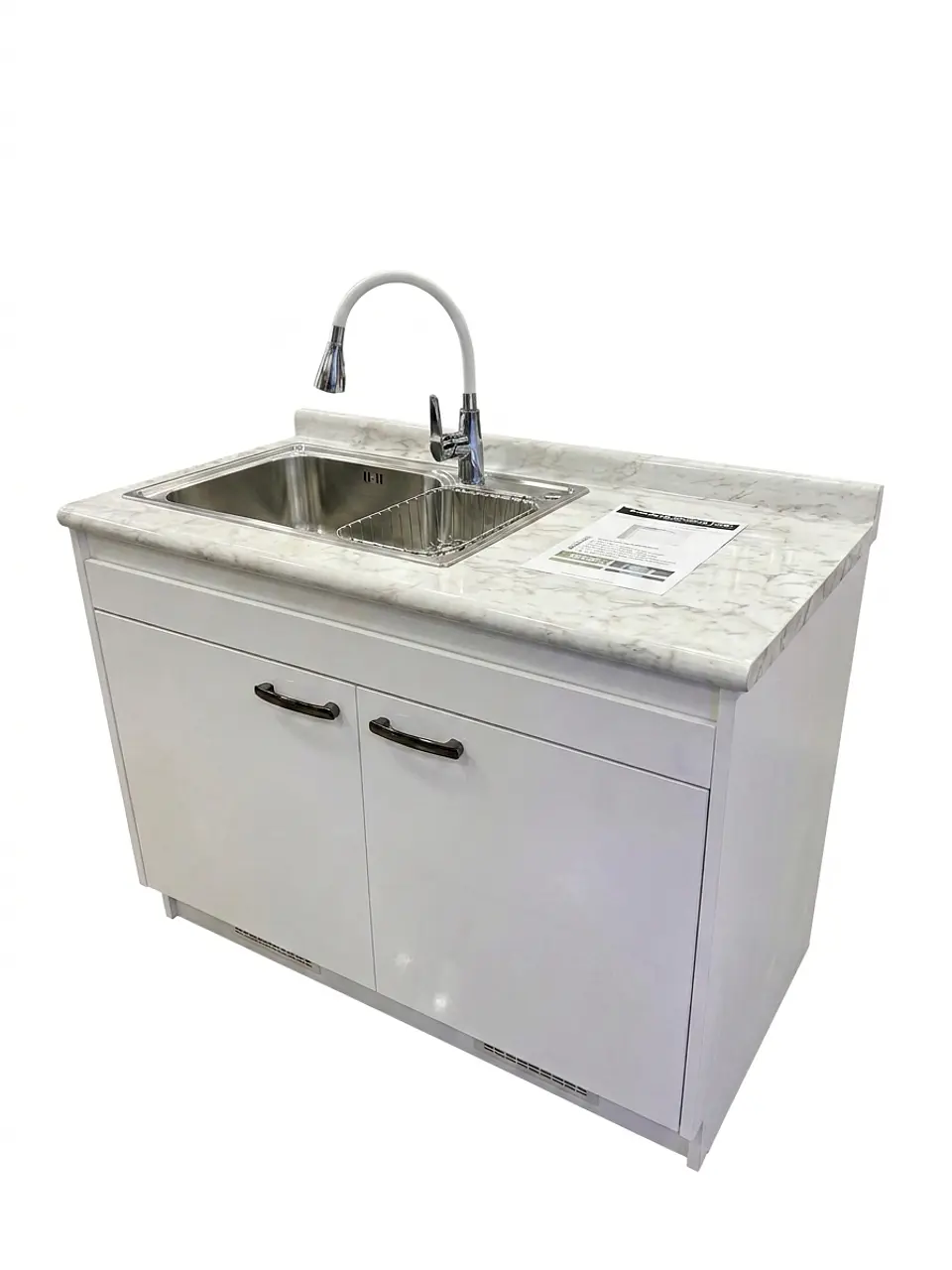 Mueble Lavaplatos 120cm + Cubeta Hamburg + Llave Monomando Duschy 1