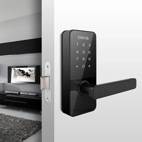 Cerradura Digital Odis 7700 Manilla Reversible Negro