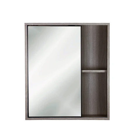 Mueble Botiquín con espejo 63x13x55 cm Gris Oak BR42