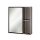 Mueble Botiquín con espejo 63x13x55 cm Gris Oak BR42 - Miniatura 2