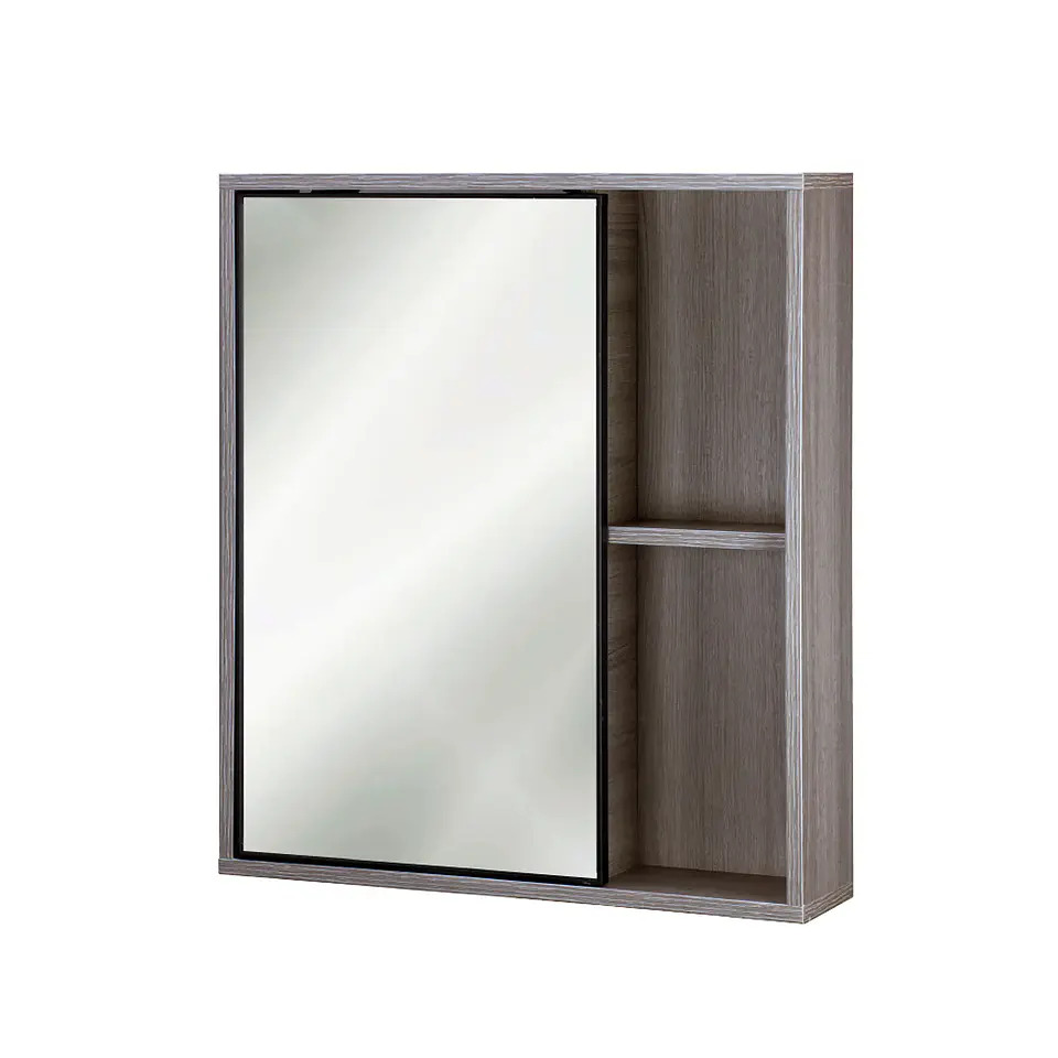 Mueble Botiquín con espejo 63x13x55 cm Gris Oak BR42 2