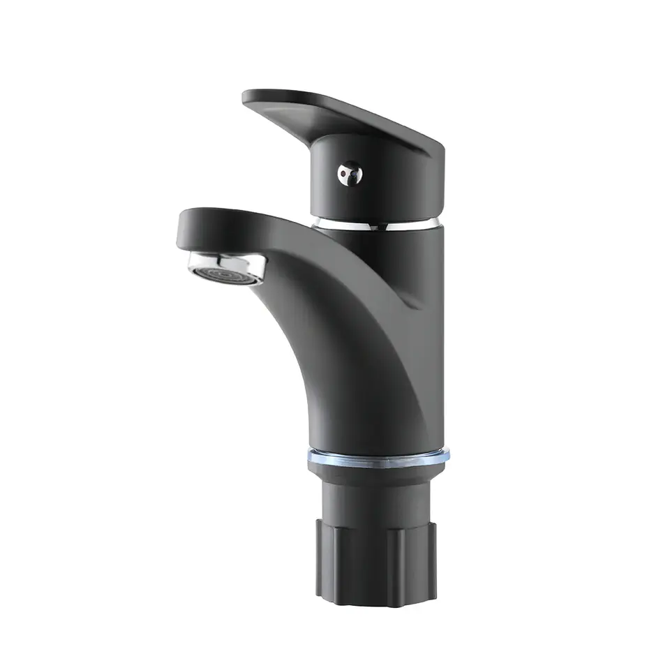 Monomando Lavamanos ABS Eko Plus Matte black 1