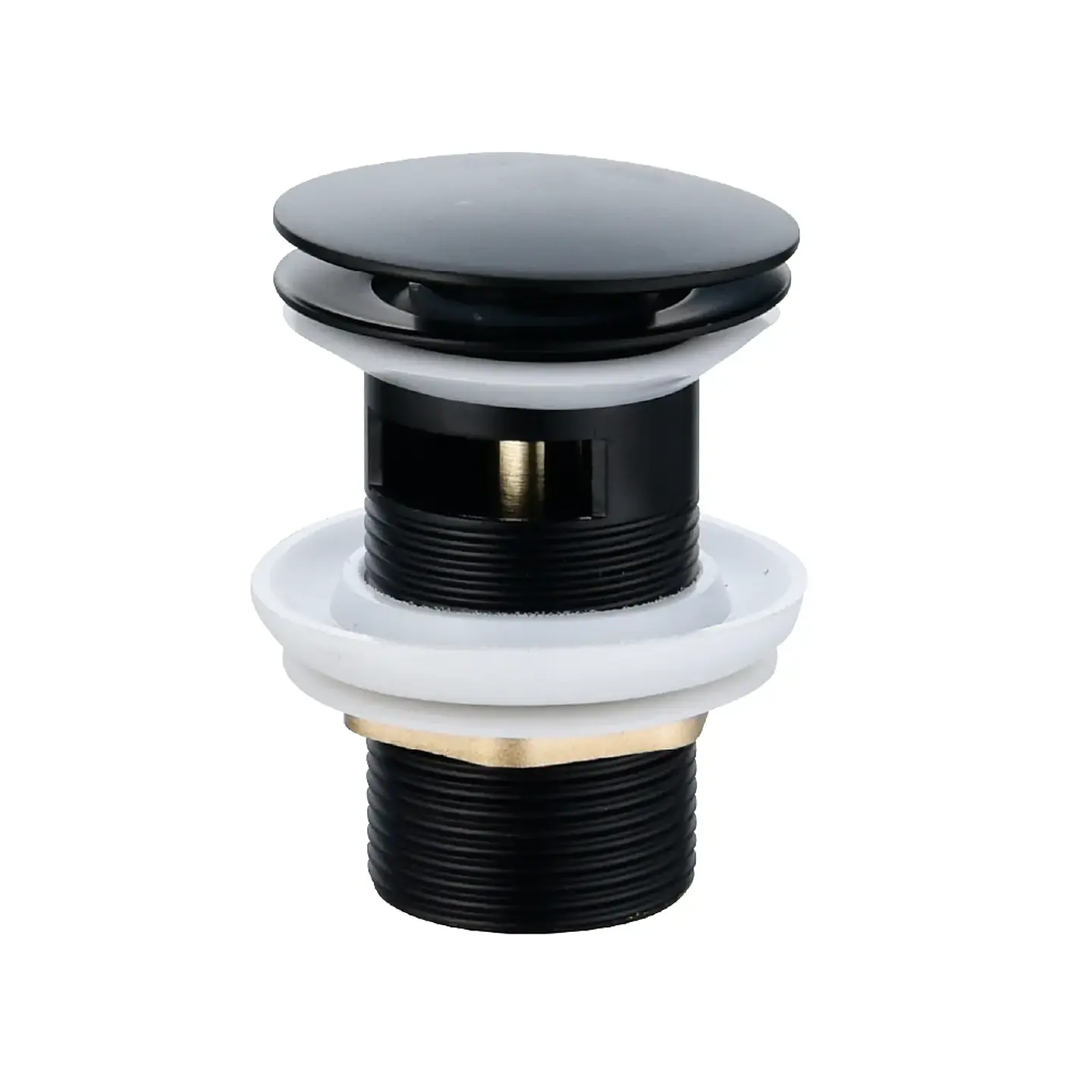 Desague Lavatorio Pop Up 1 1/4 con rebalse Matte Black 1