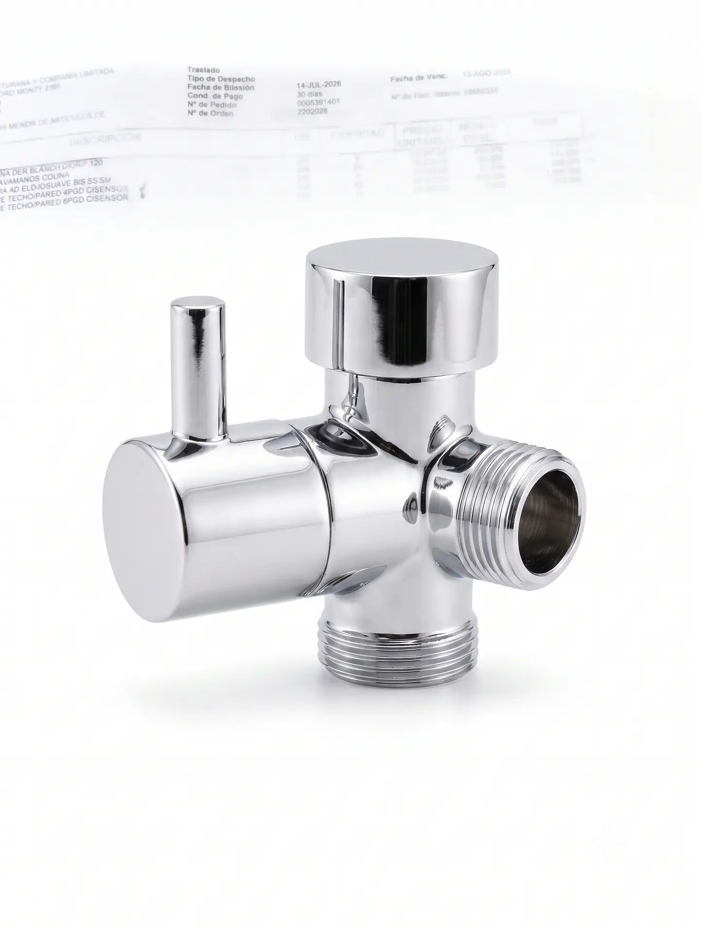 Válvula Diverter 3 Vías 1/2 x 3/4 X 3/4 | REPUESTO COLUMNA DUCHA LLAVE 1