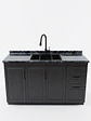 PACK MUEBLE COCINA 150CM LAVAPLATO + CUBIERTA BLACK MATE + GRIFERIA  - Miniatura 1