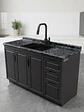 PACK MUEBLE COCINA 150CM LAVAPLATO + CUBIERTA BLACK MATE + GRIFERIA  - Miniatura 2