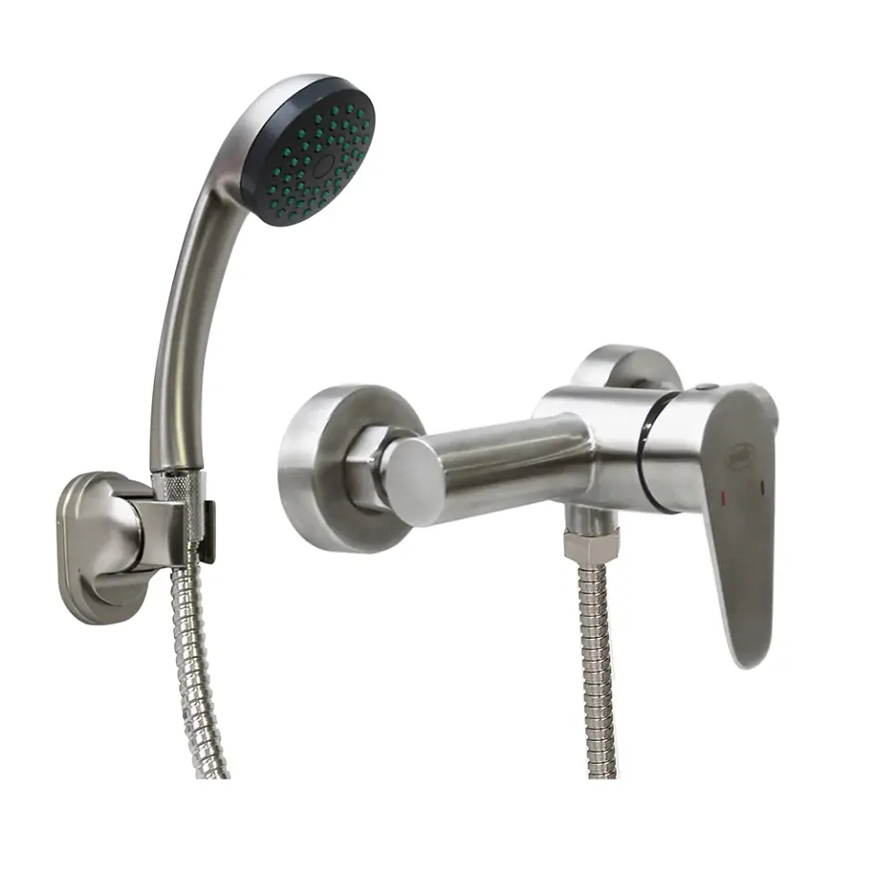 Monomando Ducha Vermont Inox Satinado 1