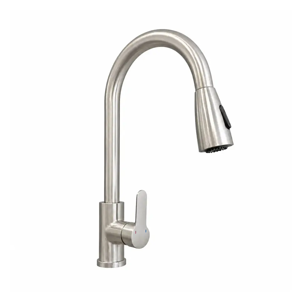 Monomando Lavaplatos Extraible Veletri Inox 1