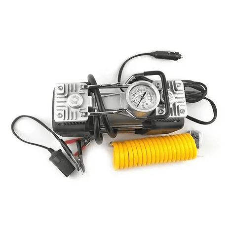 Compresor/Inflador Aire Doble Cilindro 12v 150Psi