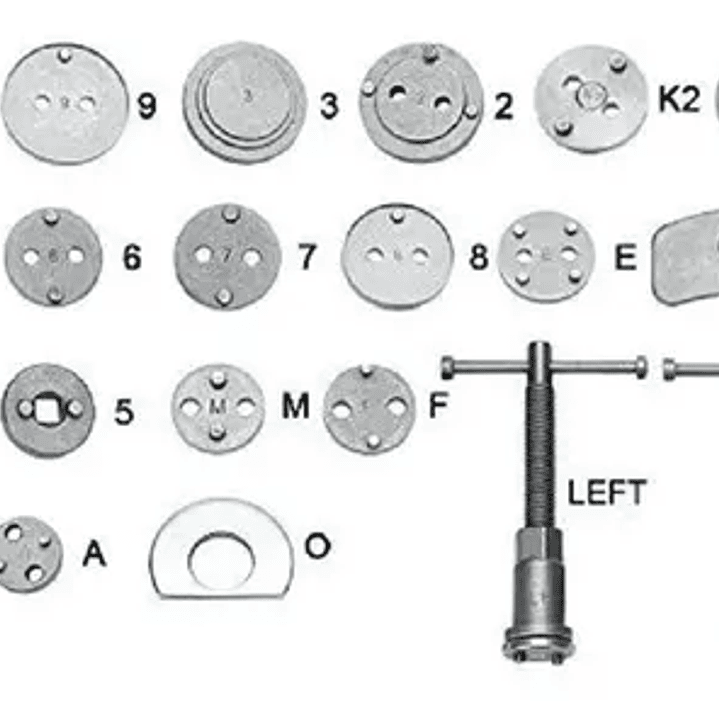 Kit Herramientas Para Piston Caliper De Frenos 21Pcs  3