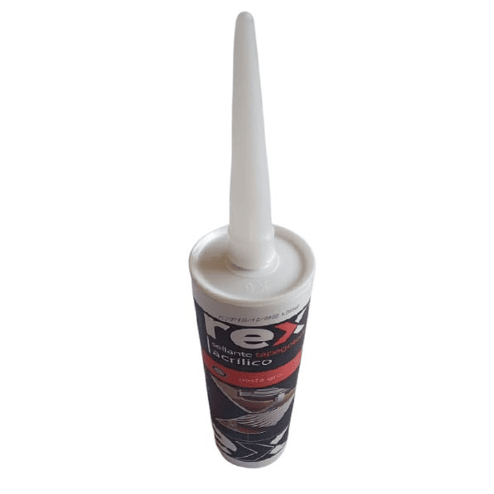 Sellante Tapagoteras Acrilico Pasta Gris 300Ml Rex 2