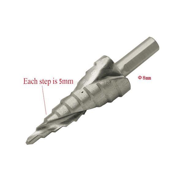Broca Escalonada Para Metal/Acero Tipo Espiral 4-20mm