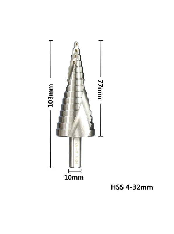 Broca Escalonada Para Metal/Acero Tipo Espiral 4-32mm