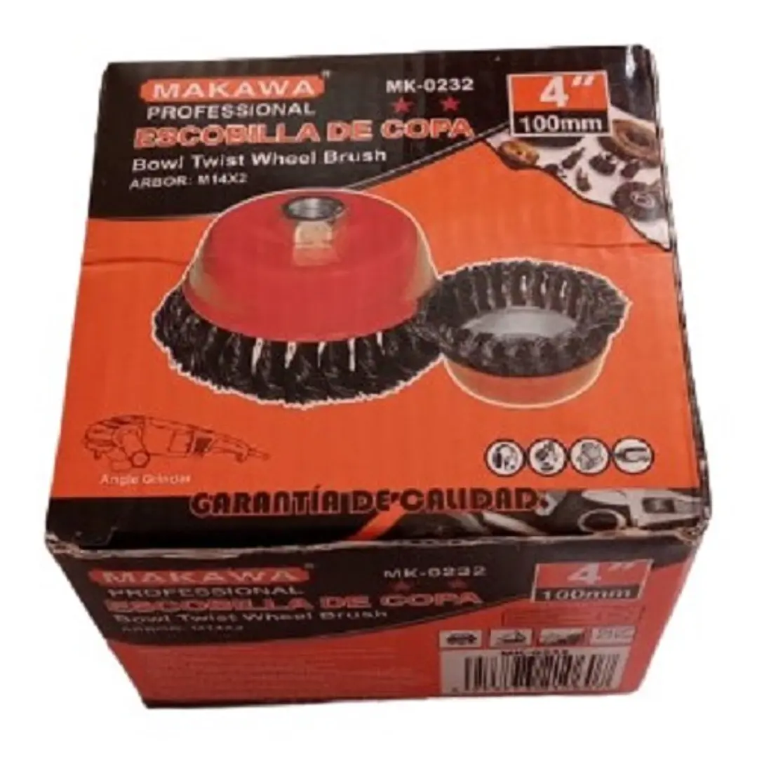 Escobilla Copa De Acero Trenzado 4