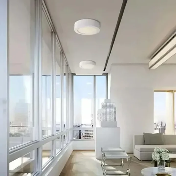 Foco Panel Plafon Led 18W Sobrepuesto Redondo Luz Frio 3