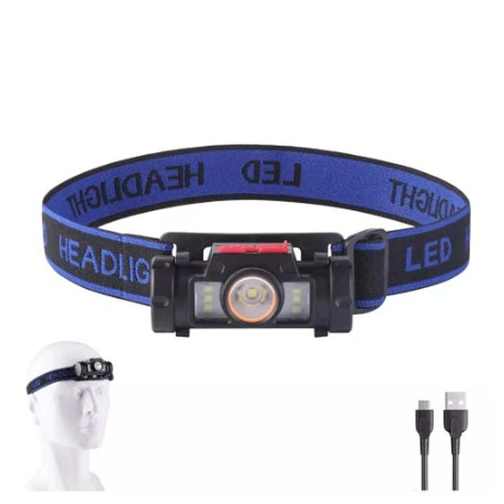 Linterna Frontal Con Usb 1